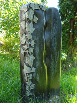 Grabstein Efeu